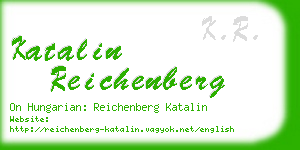 katalin reichenberg business card